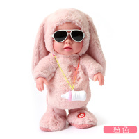 奶瓶娃娃-粉色 33厘米+72首歌学舌+电池版 儿童会说话的娃娃智能仿真软胶婴儿宝宝洋娃娃会走路唱歌女孩玩具