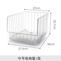 中号收纳篮1层 宿舍小推车置物架婴儿移动置物架带轮杂物收纳架卧室手推车置物架