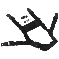 黑色 战术兵战术头盔改装悬挂系统MICH LWH内衬四点挂带 改装配件附件