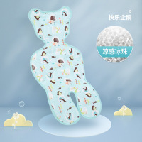 凝胶冰垫(小熊款萌趣企鹅) 均码 婴儿车凉席宝宝推车冰垫餐椅坐靠凝胶垫安全座椅凉垫双面夏季通用