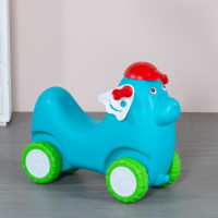 小狗车(蓝色) 儿童扭扭车摇摇车溜溜车健身车四轮滑滑车小狗车小鸡车宝宝学步车