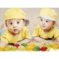 01-26寸43X58cm 龙凤胎宝宝贴画双胞胎宝宝海报龙凤宝宝墙画宝宝图片墙贴备孕