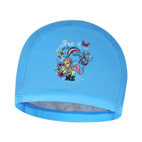 儿童布帽621504313 ZOKE儿童泳帽男童学游泳帽子可爱卡通蜘蛛侠护耳布质游泳帽男宝宝