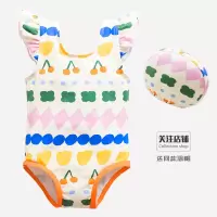 花色 80码(建议高70cm左右) 儿童游泳衣女孩比基尼韩国小公主ins宝宝泳衣小童婴儿0-1-3岁泳装