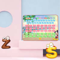 [迪士尼正版联名]拼音拼读平板 拼音一年级学习神器有声早教宝宝认知挂图字母表墙贴卡片启蒙玩具
