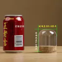 5.8*6.5+软木塞 永生花玻璃罩微景观创意防尘罩摆件 diy手工超轻粘土软木塞玻璃瓶