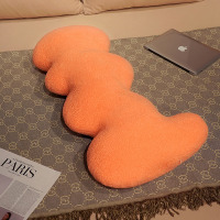 桔色 1米 云朵大抱枕长条枕头女生夹腿神器睡觉专用靠枕床上孕妇侧睡ins风