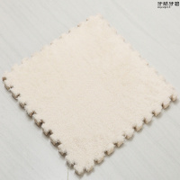 白色 50x50cm *满铺垫爬行垫拼接地垫绒面泡沫的垫子拼图地毯儿童爬爬垫榻榻米