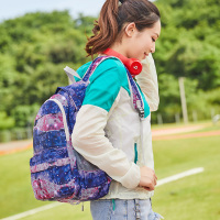 蓝灰色 35升 皮肤包 轻便男女款旅行背包户外双肩包登山包防泼水便携超轻书包