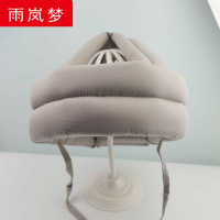 淡灰色老人防摔头帽 可调头围50- 成人款可调节大小 成人护头帽子老人防护防撞用品中老年防摔头安全帽头部保护防磕碰