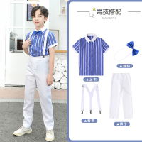 男童款含上衣+裤子+领结+背带 100 六一儿童演出服合唱表演服中小学生诗歌朗诵合唱团演出服舞蹈服装