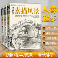 经典全集 兴趣学素描/速写/风景3本优惠套装 零基础入门 画画自学素描入门教材 绘画步骤详细一步一画 素描临摹画册书籍