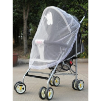 方形蚊帐(伞车半罩)1米小 凉席透气通用摇篮车婴儿手推车蚊帐网纱宝宝可折叠挡风沙网罩夏季