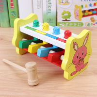 打击飞人 幼得乐儿童敲打台击桩乐锤盒打击飞人游戏宝宝早教教具益智力玩具