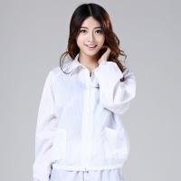 白色[短款上衣] S 防静电服分体式套装蓝白拉链短款上衣喷漆电子工厂防尘男女工作服