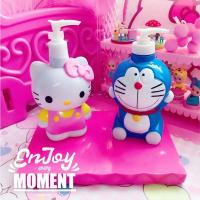 蓝色叮当 hellokitty叮当猫家居卡通按压瓶乳液器KT沐浴露分装瓶大洗手液瓶