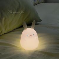 小兔子夜灯 小兔子夜灯 高颜值卧室硅胶拍拍床头灯伴睡柔光护眼睡眠灯