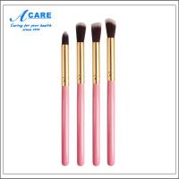 粉金1套 人造纤维 4支化妆套刷眼影刷子圆头鼻影刷高光阴影刷晕染刷化妆刷初学者用