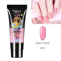 乳白色 Polygel set Nail Builder Gel Soak off UV off white Acryl