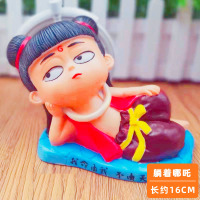 拿花叮当猫 高约16cm 幼儿园diy手工玩具叮当猫摔不坏石膏娃娃彩绘搪胶存钱罐涂色白胚