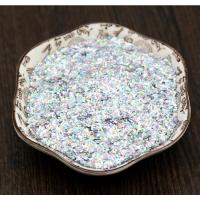 110#镭射银(1mm) 50g瓶装钻石亮片眼影金葱粉 舞台主播演出眼妆闪粉亮晶晶眼影亮片