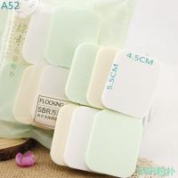 A52方形 绿素SBR粉扑干湿两用粉饼扑粉底BB霜化妆棉扑6片装