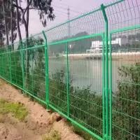 定制款 高速公路双边丝护栏网铁丝隔离果园鱼塘养殖圈地围栏铁路框架网