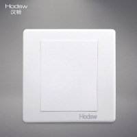 白色空白面板 汉顿复古老式仿古北欧工业LOFT风墙壁开关插座面板QE白色磨砂按钮