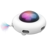 引力智能UFO逗猫玩具(收藏加购 优先发货) 自动逗猫棒猫玩具电动智能自嗨逗猫玩具猫咪用品羽毛幼猫解闷神器