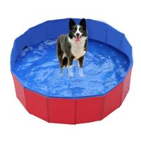 红色_30*10cm(3斤内宠物) 狗狗洗澡盆折叠狗浴盆金毛猫猫宠物游泳池浴池浴缸大型犬桶猫用品