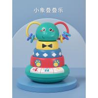 小象叠叠乐 BAOLI小象叠叠乐儿童益智彩虹塔套圈0-1岁婴幼玩具早教音乐不倒翁