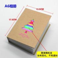 A6创意相册(空白无卡纸无膜) ^% 标本收集册植物树叶蝴蝶干花粘贴式覆膜压花册手工DIY收藏相册本