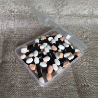 盒装25支 其它材质 小号便携双色海棉眼影棒一次性双头眼影刷眉刷初学者眼部化妆工具