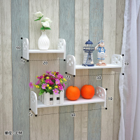 新款爱心一套无饰品 免打孔墙上置物架 卧室书房装饰花架壁挂客厅书架电视墙一字搁板