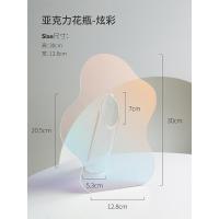亚克力花瓶-炫彩 态生活亚克力创意花瓶花器简约干花鲜花仿真花插花器客厅玄关装饰