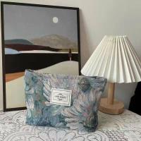 莫奈花园 油画风化妆包女大容量高级感便携外出随身品收纳袋手拿包内胆包