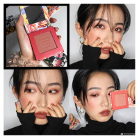 郁金香盒 送腮红刷 NyceMakeup修容高光一体盘粉饼侧阴影鼻影omega发际线粉填充神器