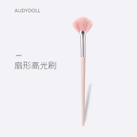 扇形高光刷(粉色) 人造纤维 AUDYDOLL粉色扇形高光刷局部提亮刷余粉刷超柔软一支装沧州化妆刷