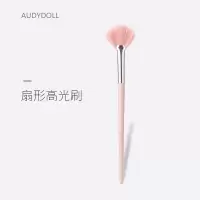 扇形高光刷(粉色) 人造纤维 AUDYDOLL粉色扇形高光刷局部提亮刷余粉刷超柔软一支装沧州化妆刷