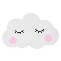 F20-腮红云朵23x15厘米 中 墙壁补洞贴北欧风墙面装饰白色睫毛亚克力立体云朵墙贴儿童房幼儿