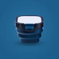 水桶+保湿盒[蓝色] 秀普折叠式水桶颜料盒保湿盒调色板水彩调色盘水粉颜料调色盒分装