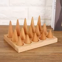 15位戒指托 创意实木戒指架首饰收纳架柜台摆放指环架戒指盒饰品展示橱窗道具