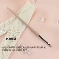 24、藕粉色斜头眉刷 人造纤维 沧州化妆刷少女心燃爆!粉色化妆刷套装眼影刷全套鼻影刷软毛刷子