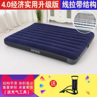 充气床蓝色(送气泵) 191x76x25cm 户外帐篷气垫床充气床垫双人家用加大单人折叠床垫充气垫简易便