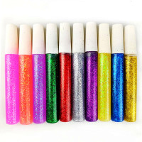 10色10支装(此项无活动) 蒸汽波笔型胶水手账闪粉闪光胶水笔儿童手工彩绘涂鸦diy制作点缀