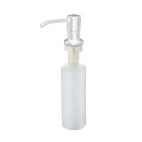 银色 黑色不锈钢皂液器厨房水槽用洗菜盆洗涤剂按压器洗洁精瓶子按压瓶