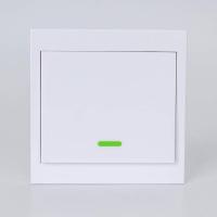 白色一开随意贴[无主开关] 公牛免布线遥控开关灯具双控220V单火线面板遥控器智能无线86型随