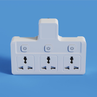 3孔独立开关控制 英标多用插座转换器多孔无线拖板英规插排港版多功能英式插板香港