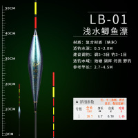 凌泽LB-01(浅水鲫鱼漂) 三支装 炫彩纳米浮漂极光变色龙漂高灵敏鲫鱼鲤鱼混养综合鱼漂套装野钓漂