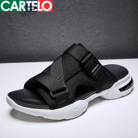 [线下专柜同款]卡帝乐鳄鱼(CARTELO)新款夏季透气凉鞋男休闲运动凉拖鞋男士沙滩鞋男鞋